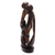 Ebony wood statuette, 'Embrace Me' - Handmade Ebony Wood Statuette from West Africa (image 2d) thumbail