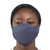 Cotton face mask, 'Ghanaian Grey' - Handcrafted Double Layer Solid Grey Cotton  Face Mask