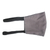 Cotton face mask, 'Leader and Guide' - Ghanaian Grey Cotton 2-Layer Elastic Headband Face Mask