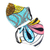 Cotton face masks 'Cheerful Pastels' (pair) - 2 Double Layer African Pastel Cotton Print Face Masks (image 2a) thumbail