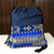 Cotton backpack, 'Denim Blues' - Casual Cotton Backpack in Solid and Print Blue Fabric thumbail