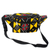 Cotton waist bag, 'African Geometry' - West African Zippered Waist Bag Adjustable Strap (image 2a) thumbail