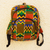 Cotton backpack, 'Ashanti Pride' - Bold Cotton Ashanti Backpack with Inner Pockets