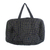 Cotton duffel bag, 'Obrempong' - Dotted Midnight Blue Cotton Duffel Bag (image 2a) thumbail