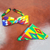 Cotton kente print bow tie and pocket square, 'Ashanti Heritage' - Ghanaian Cotton Kente Print Bow Tie Pocket Square Set