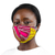Gesichtsmaske aus Baumwolle - 2-lagige konturierte Gesichtsmaske aus ghanaischer Baumwolle mit hellem Baumwolldruck