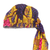 Pañuelo para la cabeza con estampado africano - Envoltura para la cabeza con estampado africano 100% algodón