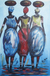 'Market Women' - Market Women Original Signed Acrylic Painting