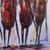 'Guerreros Masai' - Pintura acrílica original de guerreros masai