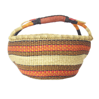 handmade round basket