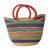Raffia basket tote bag, 'Bawku Beauty' - African Woven Raffia Basket Tote Bag (image 2a) thumbail