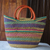 Raffia basket tote bag, 'Bawku Beauty' - African Woven Raffia Basket Tote Bag (image 2b) thumbail