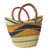 Bolso shopper cesta de rafia - Bolso tote de playa o de compras estilo cesta de rafia