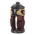 Decorative wood jar, 'See No Evil' - Hand Carved Sese Wood Decorative Monkey Jar (image 2a) thumbail