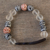 Beaded unity bracelet, 'Together in Fellowship' - African Beaded Terracotta Unity Bracelet from Ghana (image 2) thumbail