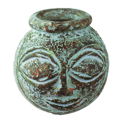 Jarrón decorativo de cerámica - Jarrón de cerámica decorativo hecho a mano.