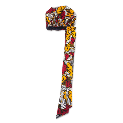 Hand Woven Cotton Flower Head Wrap from Africa