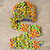 Kopftuch mit afrikanischem Druck - Handgewebter Baumwoll-Kente-Stoff-Kopfwickel aus Afrika