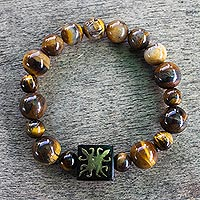 Featured review for Tigers eye beaded unity bracelet, One Destiny