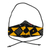 Cotton face mask, 'Bold Geometry' - Geometric African Print Red & Yellow Cotton Face Mask (image 2a) thumbail