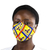 Cotton face mask, 'Ghanaian Blossom' - Colorful African Print Fleur de Lis Cotton Face Mask thumbail