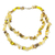 Halskette aus Achat und recycelten Glasperlen, 'Nuku' - Halskette aus Achat und recycelten Glasperlen