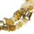 Agate and recycled glass bead bracelet, 'Nuku' - Agate and Recycled Glass Bead Bracelet
