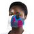Fringed cotton face mask, 'Celebrate Life' - African Print Elastic Headband Cotton Face Mask with Fringe (image 2b) thumbail