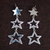 Sterling silver dangle earrings, 'Brilliant Stars' - Star Cascade Sterling Silver Dangle Earrings thumbail
