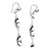 Sterling silver dangle earrings, 'Twisted' (2.4 inch) - Sterling Silver Dangle Earrings in Twisted Design (2.4 Inch) thumbail