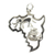 Sterling silver pendant, 'Africa's Treasure' - African Motif Sterling Silver Pendant thumbail