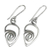 Sterling silver dangle earrings, 'Love Within' - Handmade Sterling Silver Dangle Earrings from Ghana