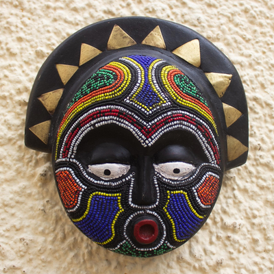 African wood mask, Beloved of the Gods