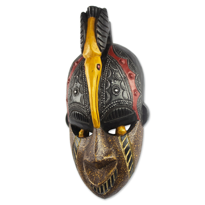 Afrikanische Holzmaske, „Binah“ – ghanaische Sese-Holzmaske