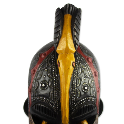 African wood mask, 'Binah' - Ghanaian Sese Wood Mask