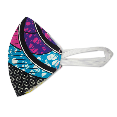 Abstract African Print 2-Layer Cotton Ear Loop Mask