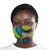 Cotton face mask, 'Fresh Fashion' - African Abstract Print 2-Layer Cotton Ear Loop Face Mask thumbail