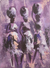 'Three Paddies' - Pintura africana original de tres mujeres