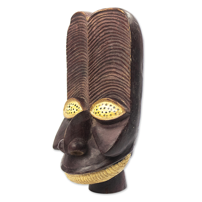 Afrikanische Holzmaske, 'Bangwa' - Handgefertigte afrikanische Sese-Holzmaske