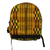 Cotton backpack, 'Lydia' - Yellow Kente Pattern Cotton Backpack thumbail
