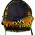 Cotton backpack, 'Lydia' - Yellow Kente Pattern Cotton Backpack (image 2c) thumbail