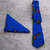 Cotton tie and pocket square set, 'Who's the Boss' (pair) - Cotton Tie and Pocket Square Set (Pair) thumbail