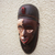 Máscara de madera africana - Máscara de madera de sésé africana hecha a mano