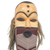 African wood mask, 'Pende II' - Artisan Made African Sese Wood and Raffia Mask (image 2e) thumbail