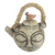 Decorative ceramic teapot, 'Smiling III' - Handmade Decorative Ceramic Bird Teapot from Africa
