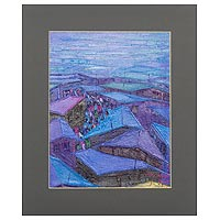 Blue Or Purple Paintings From West Africa