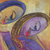 'Erotic' - Cubist Style Painting of Two Women from Ghana (image 2b) thumbail