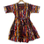 Cotton short-sleeved dress, 'Good Woman' - Knee Length Short Sleeved Cotton Dress from Ghana