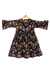 Cotton short-sleeved dress, 'Easy Feeling' - Knee Length Short Sleeved Cotton Dress from Ghana (image 2a) thumbail