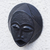African wood mask, 'Kafui' - Hand Carved West African Sese Wood Mask (image 2b) thumbail